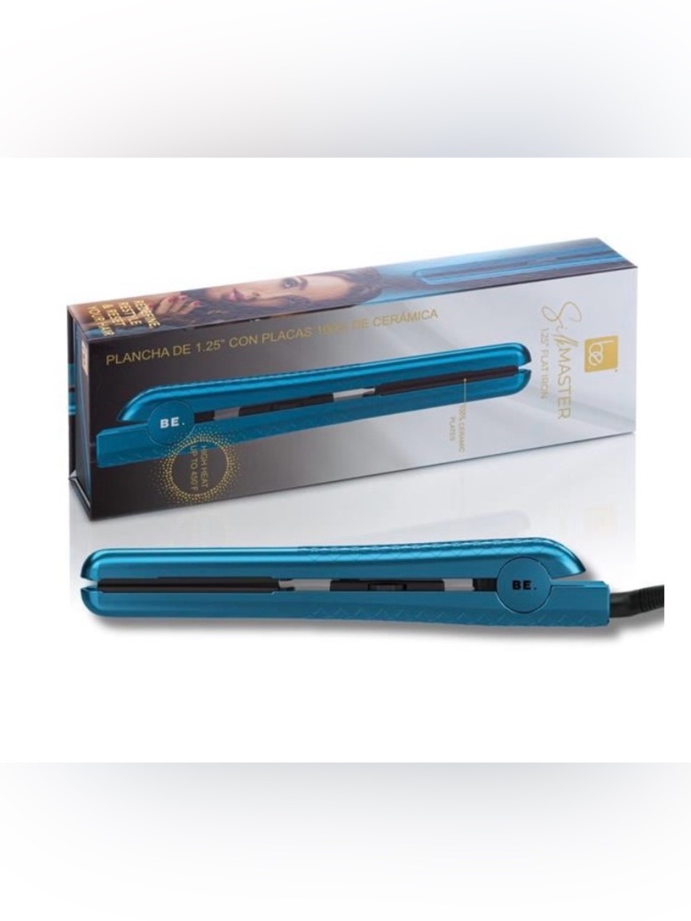 BE SILKMASTER 1.25” CERAMIC FLATIRON/ BLUE